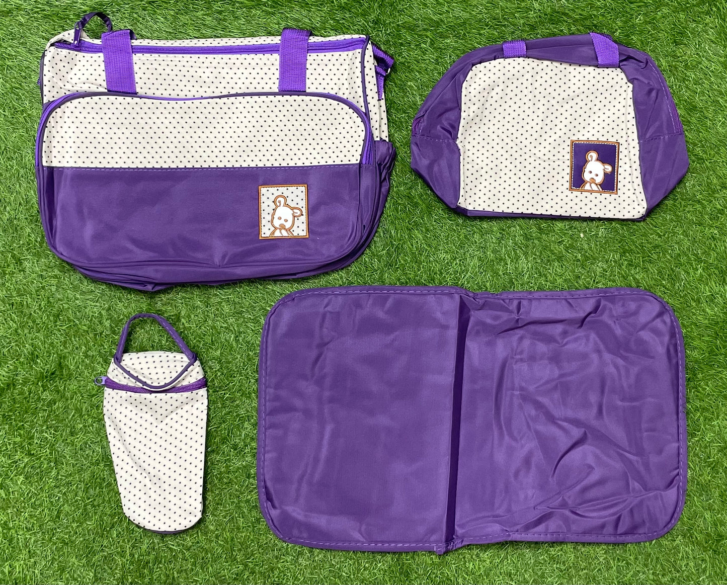 Imported 4PCS Love Me Bag Set - Purple