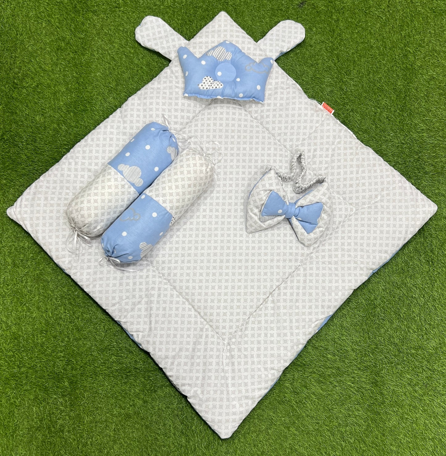 5pcs 2in1 Carry Nest plus Comforter (Blue)