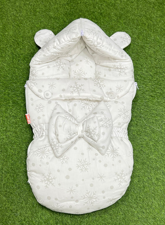 Double Bow Carry Nest (Silky White)*