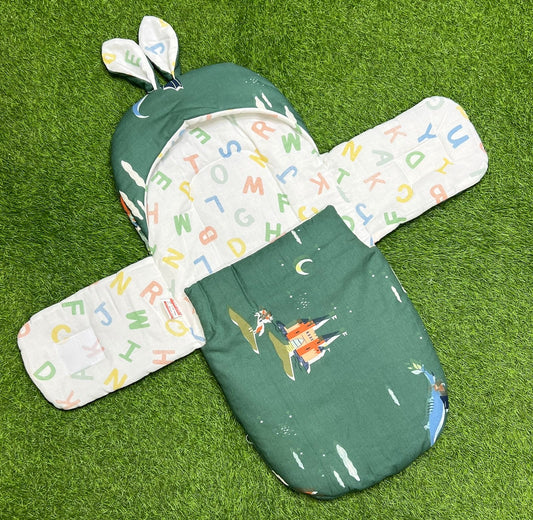 Rabbit Swaddle Cotton (Green)