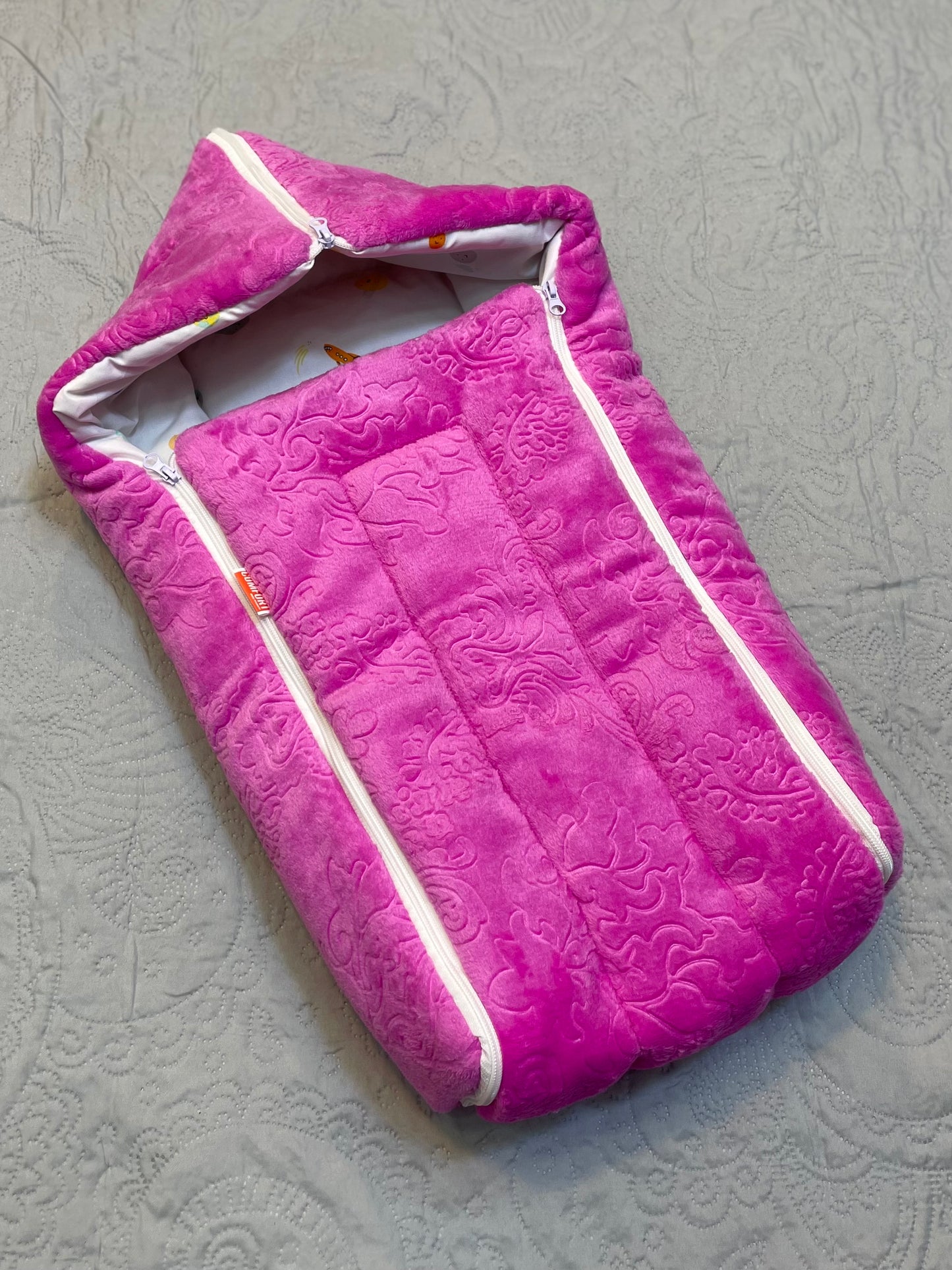 Premium Quality Hooded Carry Nest & Sleeping Bag (Pink)