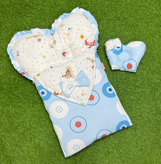 Heart Shaped Style Fancy Carry Nest - Sky Blue