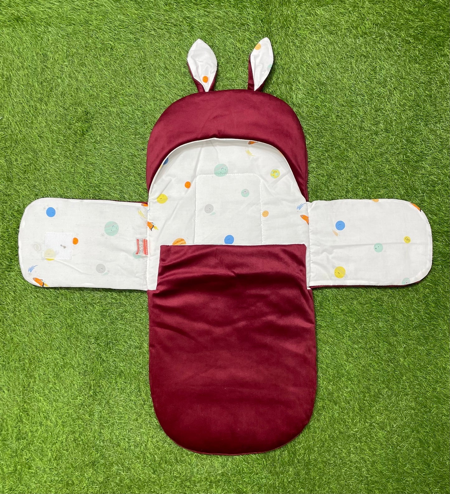 Plush Velvet - Baby Swaddle Wrap - Maroon