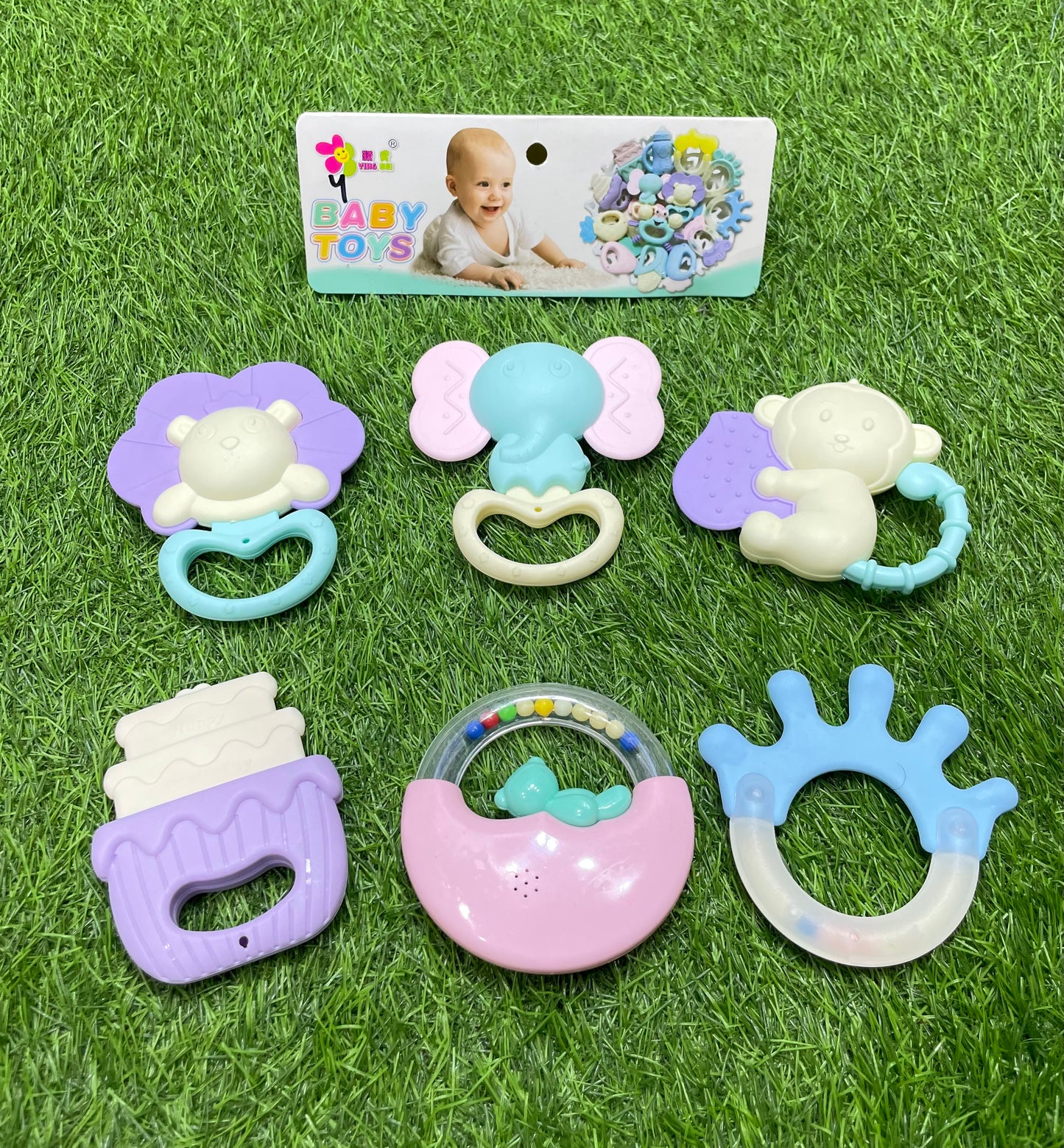 5pcs Newborn Rattle (food grade)