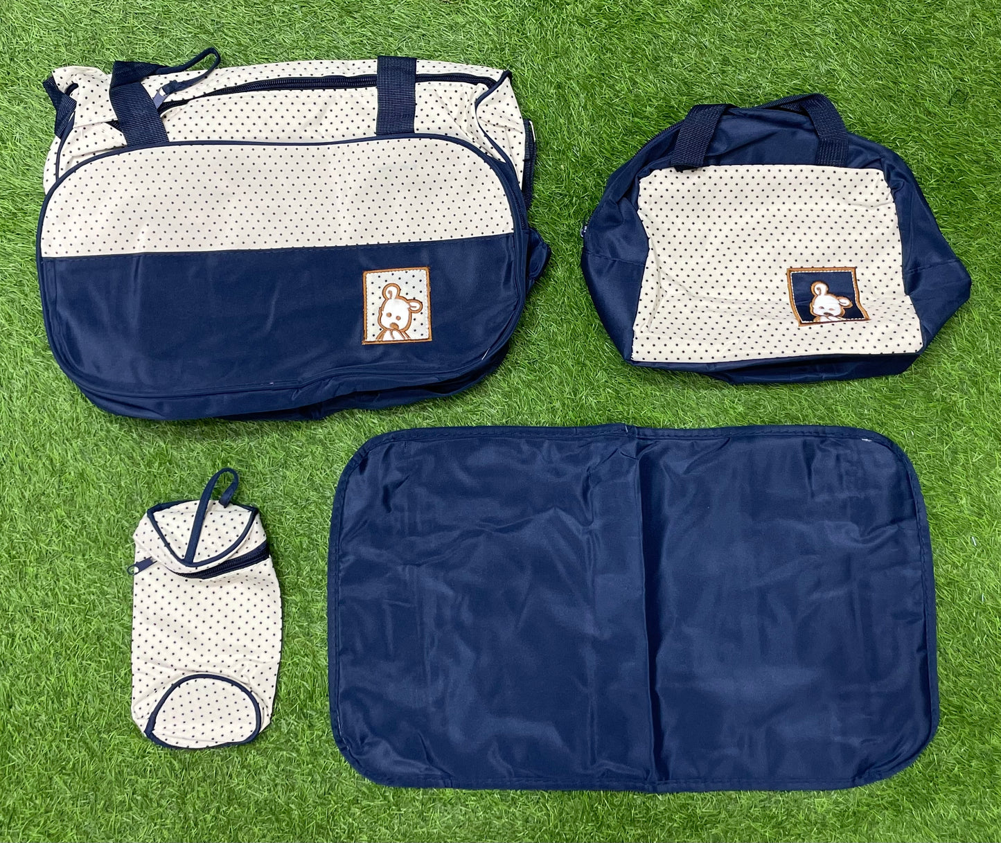 Imported 4PCS Love Me Bag Set - Navy Blue