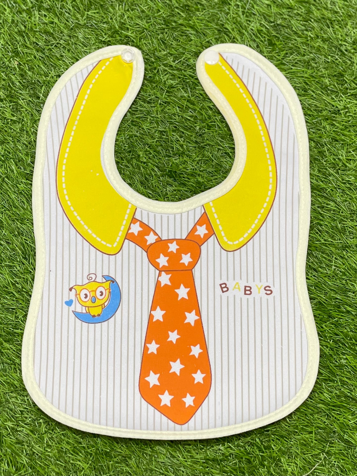 Baby Lollipop Printed Bib - Lemon