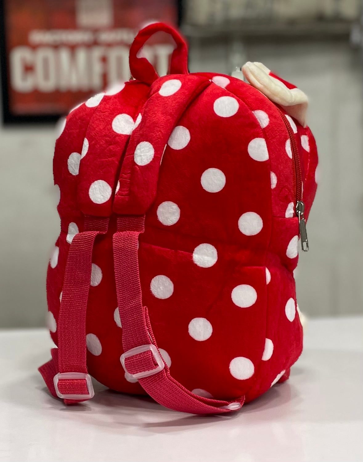 Baby Stuffed Toy School Bag - Red Doll