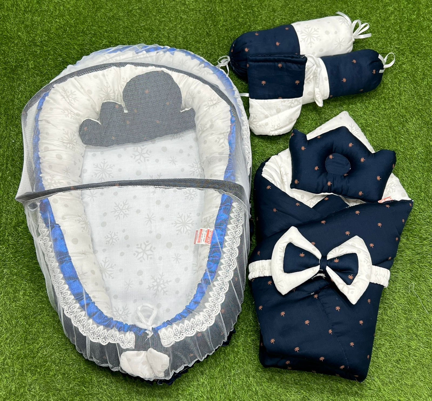 {Limited Edition} 9pcs Baby Snuggle Bed Set (Blue Legend)