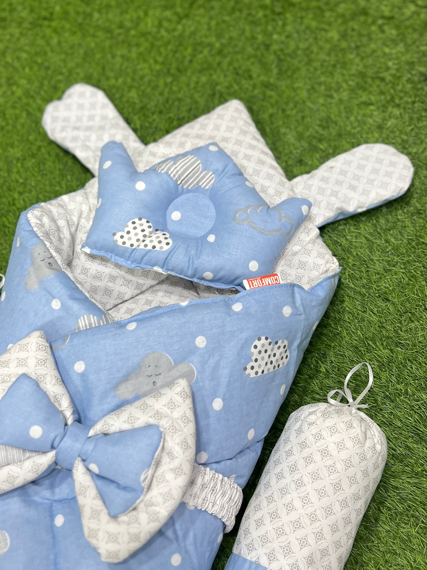 5pcs 2in1 Carry Nest plus Comforter (Blue)