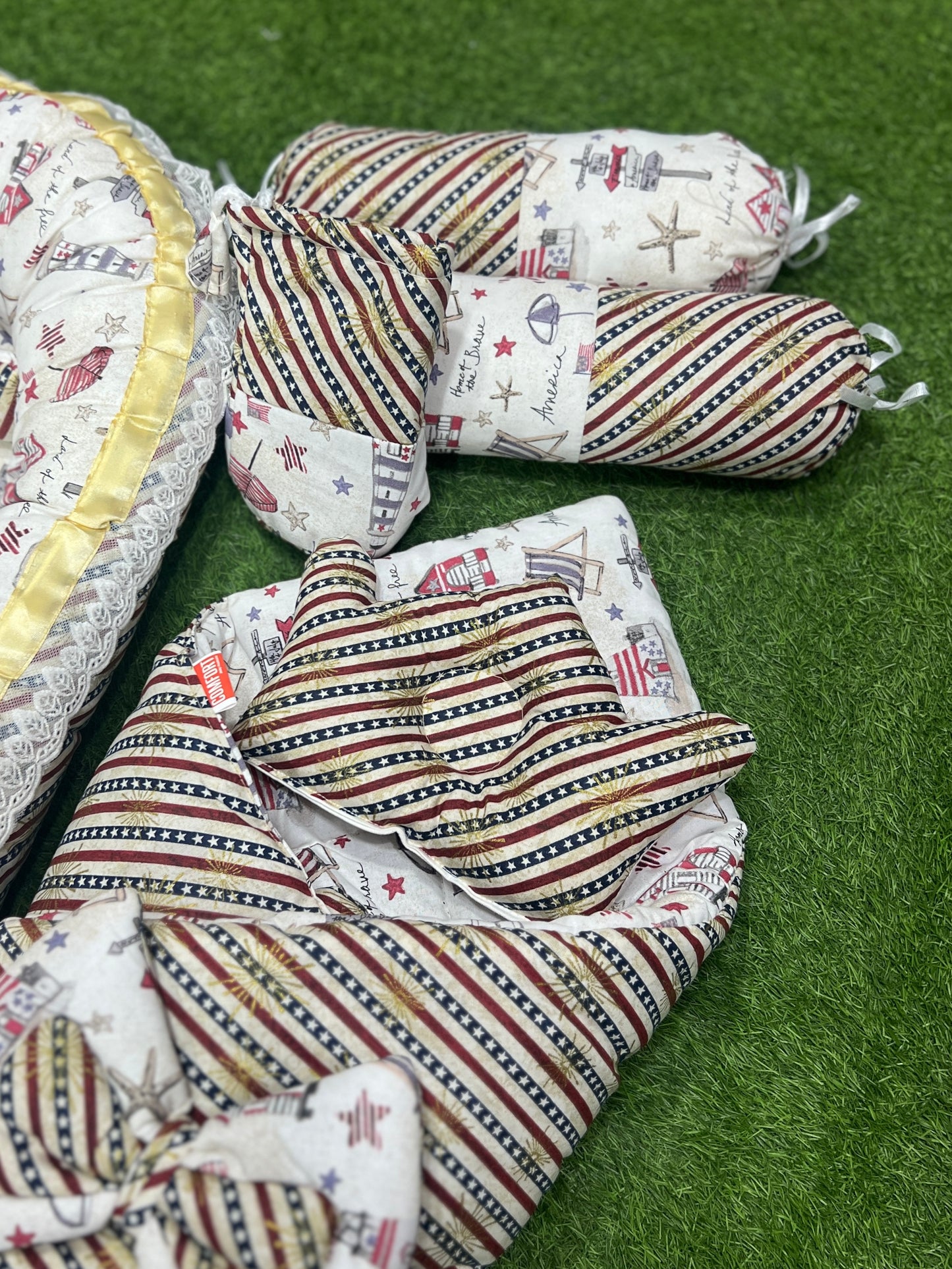 9pcs Baby Snuggle Bed Set - - (Desert Stars)