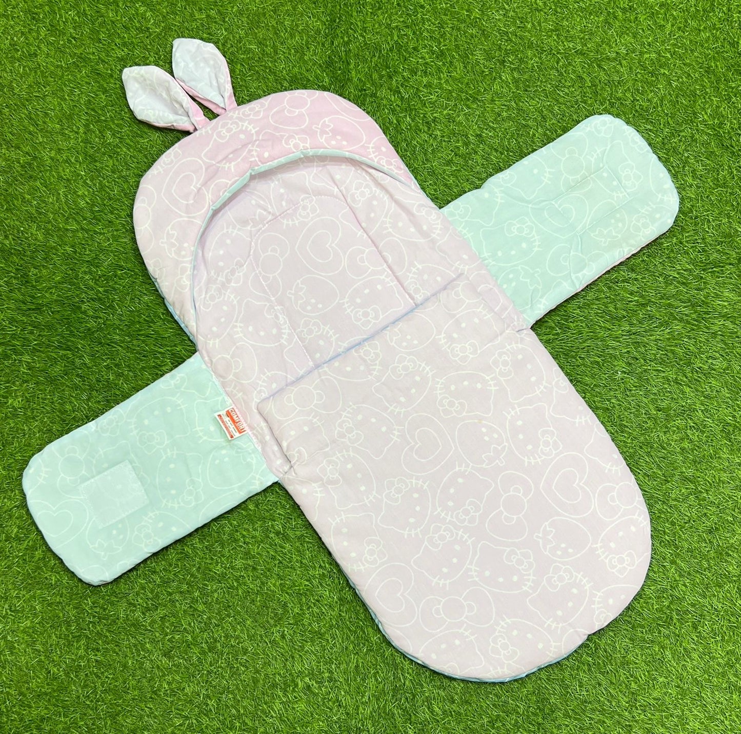 Rabbit Swaddle Cotton (Ocean Glow)