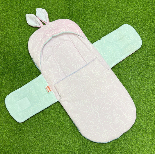 Rabbit Swaddle Cotton (Ocean Glow)