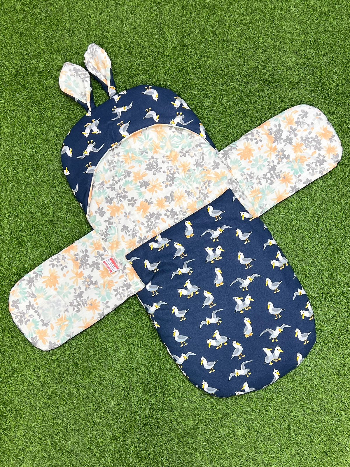 Rabbit Swaddle Cotton (Navy Blue)