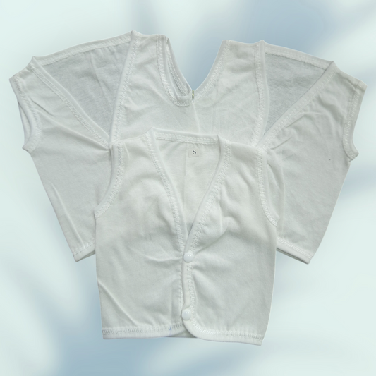 Pack of 3 Baby Cotton Sandos | Baby Inner Vest