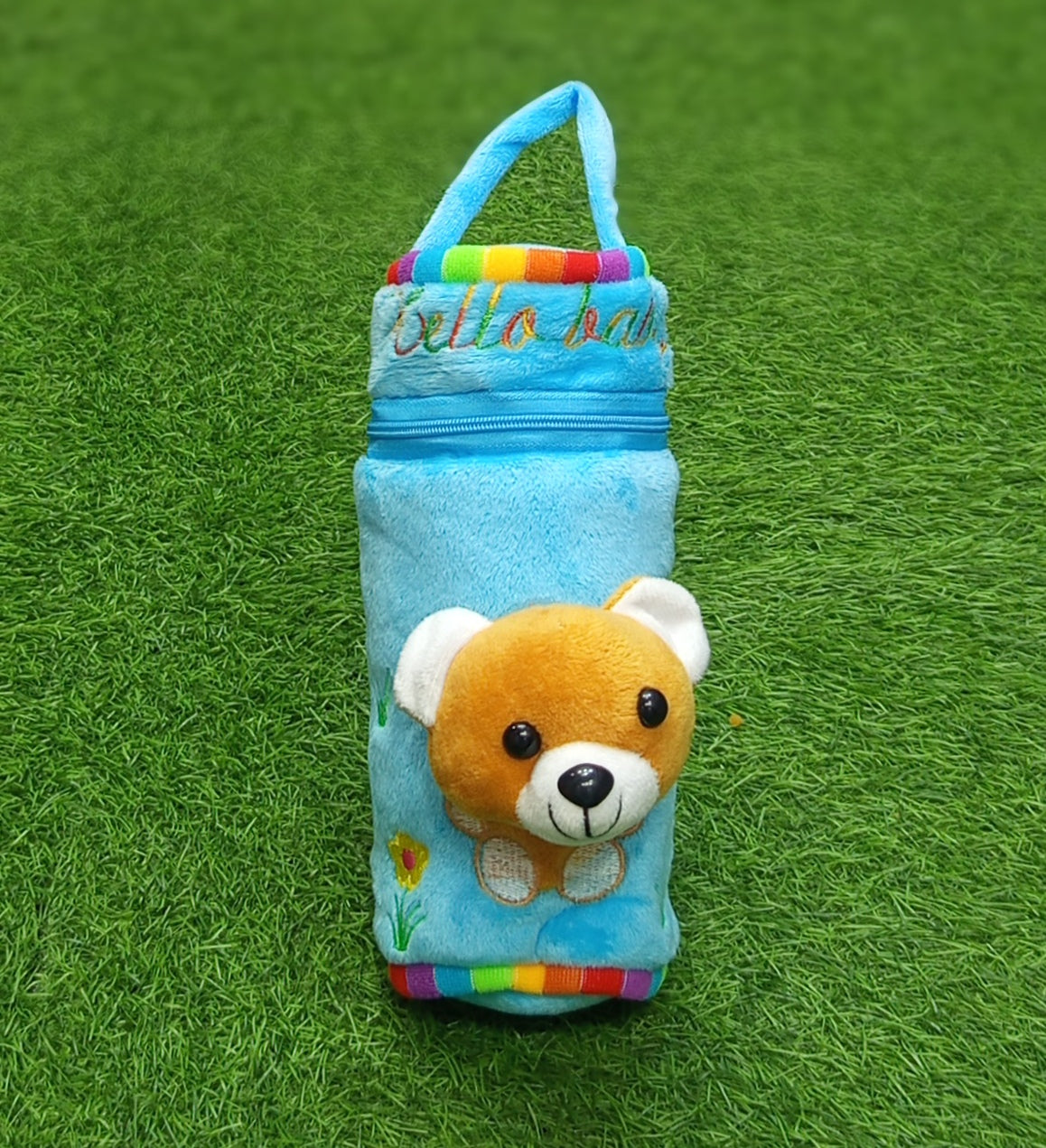 Character Feeder Cover For Baby Feeding Bottle soft Plush Pouch Cover