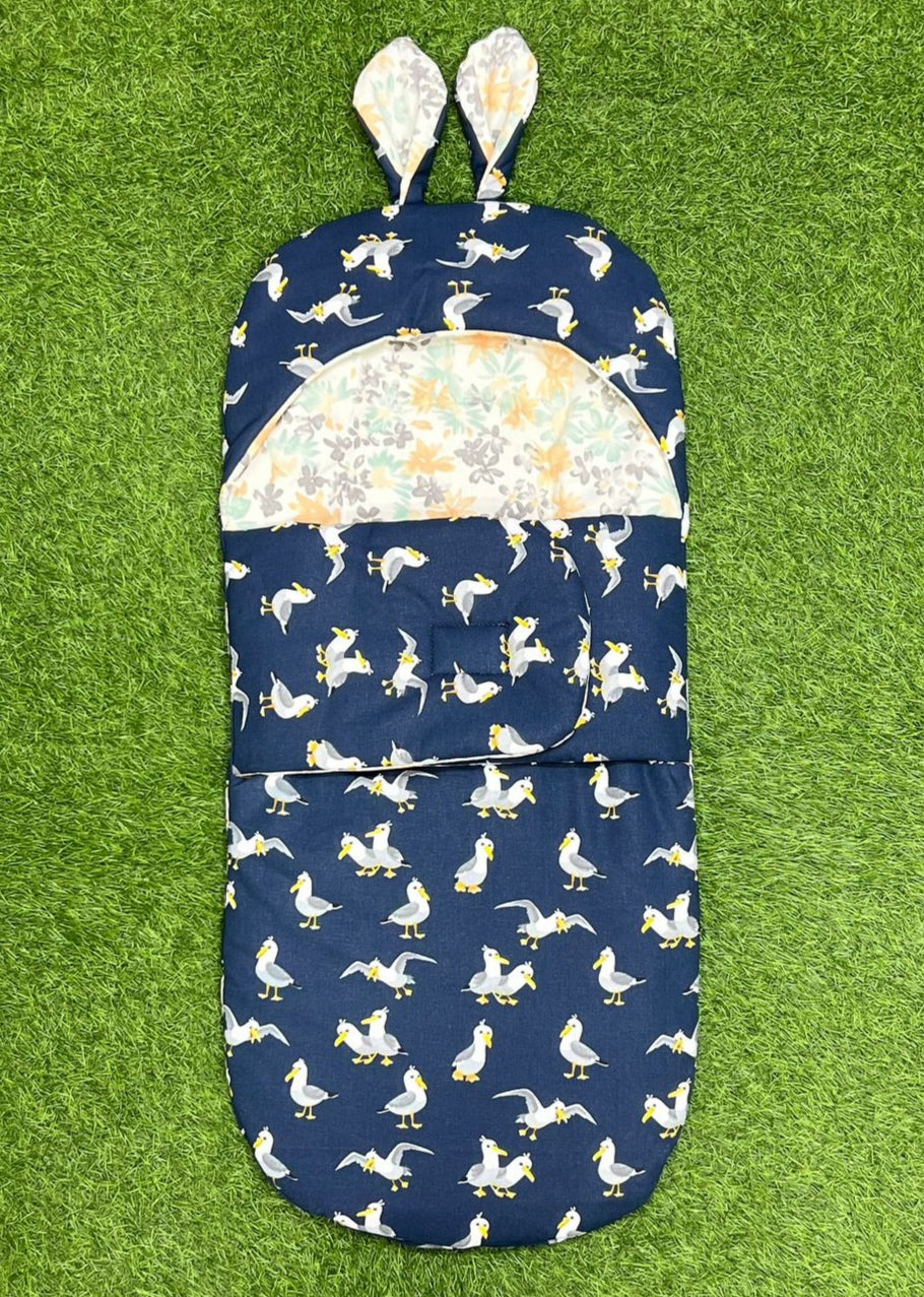 Rabbit Swaddle Cotton (Navy Blue)