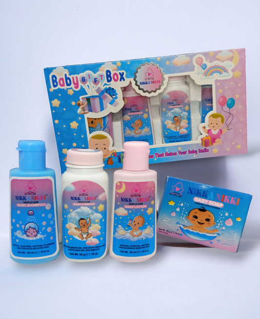 Nikka Nikki Baby Care Gift Box Kit (Pack Of 4)